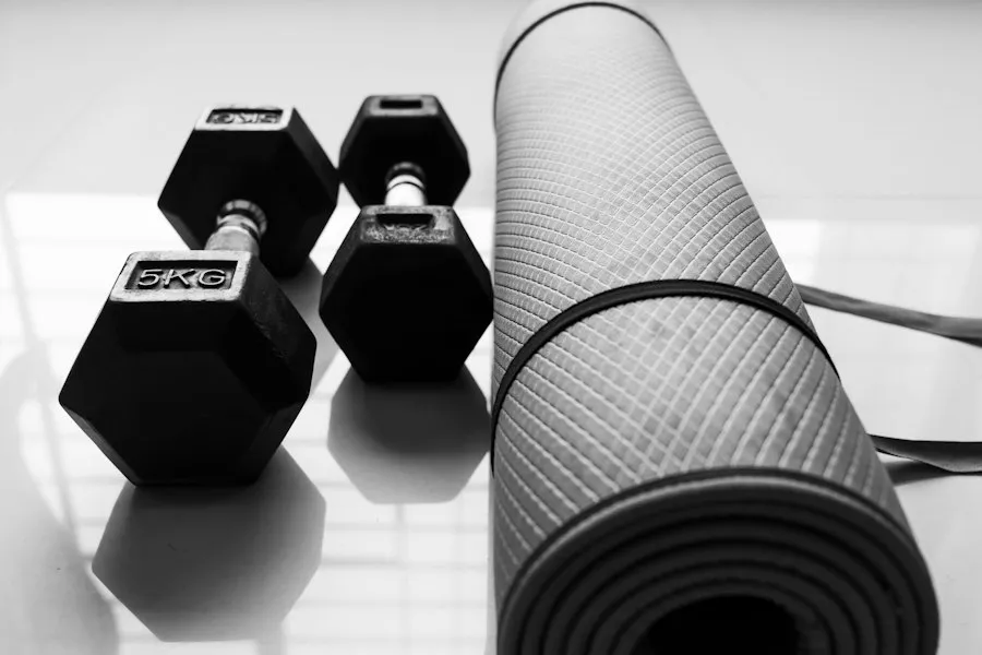 Photo home fitness workout equipment