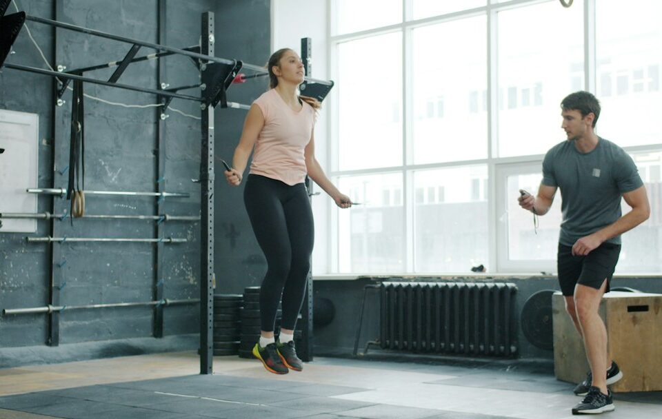 Photo jump rope cardio workout